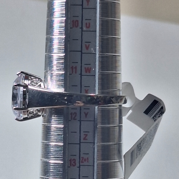 Vintage Sterling Silver JTV 925 Cubic Zirconia Women's Ring 7.3g Sz 11.5 NWT - Picture 5 of 10